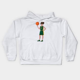 Basketball Ball Spinning Kids Hoodie